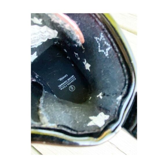 George Pink Black Moto Boots Metallic Sparkle Hologram Sz 6 Youth - Picture 6 of 8